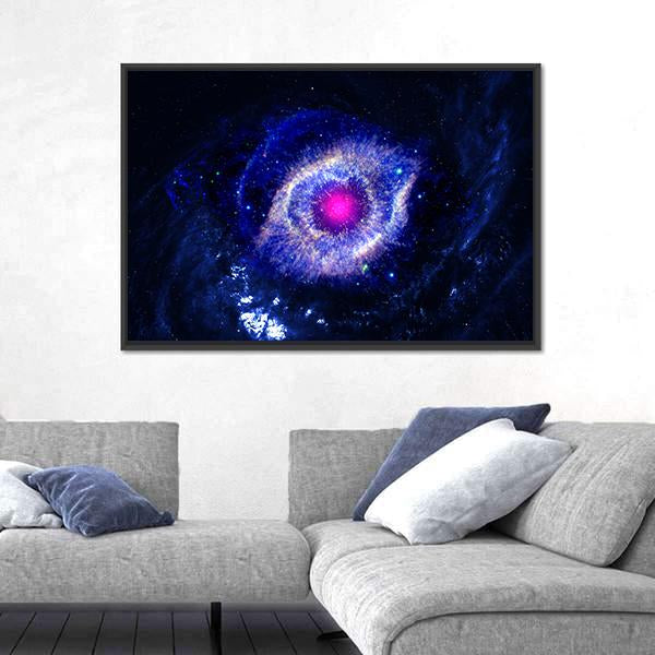 The Eye Of God Nebula Canvas Wall Art-1 Piece-Floating Frame-24" x 16"-Tiaracle