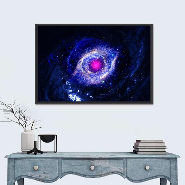The Eye Of God Nebula Canvas Wall Art-5 Horizontal-Gallery Wrap-22" x 12"-Tiaracle