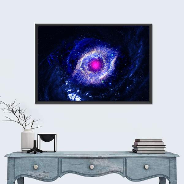 The Eye Of God Nebula Canvas Wall Art-3 Horizontal-Gallery Wrap-25" x 16"-Tiaracle