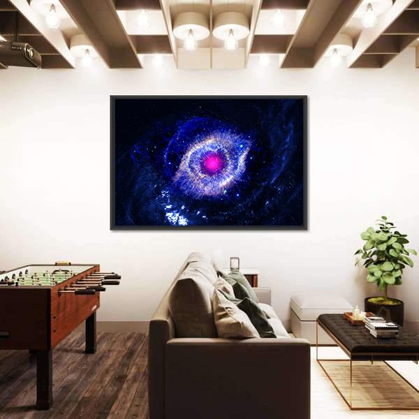 The Eye Of God Nebula Canvas Wall Art-3 Horizontal-Gallery Wrap-25&quot; x 16&quot;-Tiaracle