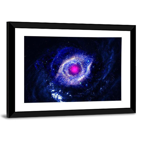 The Eye Of God Nebula Canvas Wall Art-3 Horizontal-Gallery Wrap-25&quot; x 16&quot;-Tiaracle
