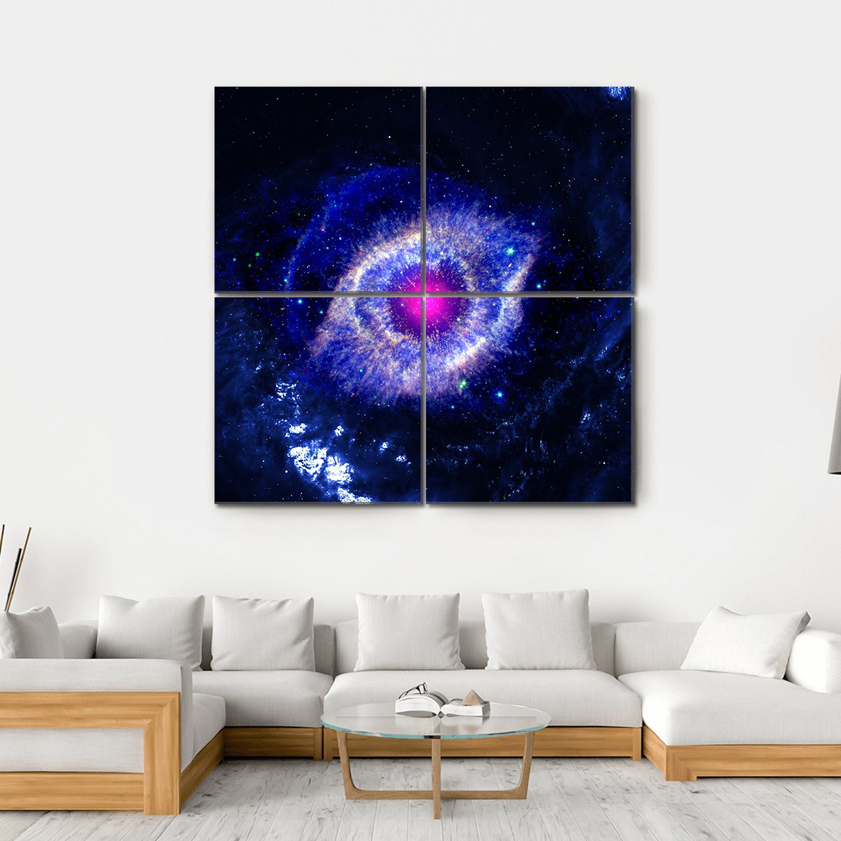 The Eye Of God Nebula Canvas Wall Art-4 Square-Gallery Wrap-17" x 17"-Tiaracle