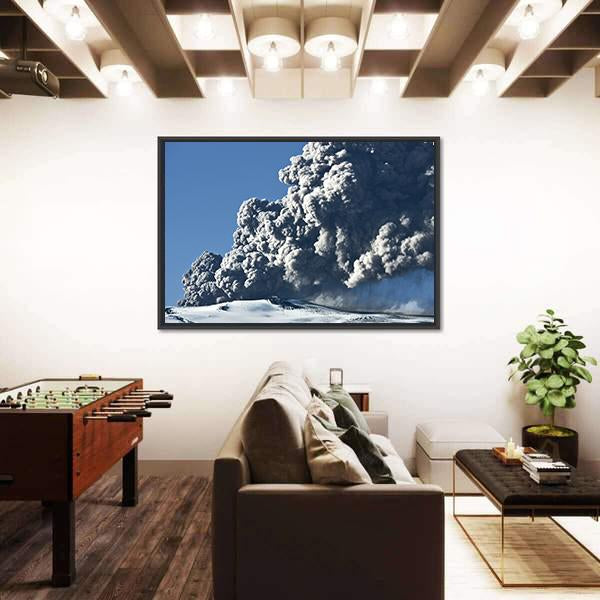 The Eyjafjallajokull Volcano Canvas Wall Art-3 Horizontal-Gallery Wrap-25&quot; x 16&quot;-Tiaracle