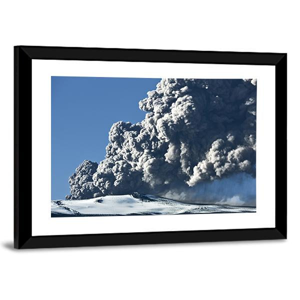The Eyjafjallajokull Volcano Canvas Wall Art-3 Horizontal-Gallery Wrap-25&quot; x 16&quot;-Tiaracle