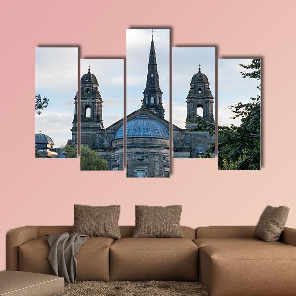 St Cuthbert Parish Church Canvas Wall Art-5 Pop-Gallery Wrap-47" x 32"-Tiaracle