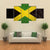 Flag Of Jamaica Canvas Wall Art-5 Star-Gallery Wrap-62" x 32"-Tiaracle