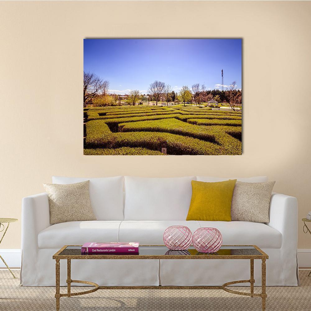 Hirschstetten Garden In Vienna Canvas Wall Art-1 Piece-Gallery Wrap-48" x 32"-Tiaracle
