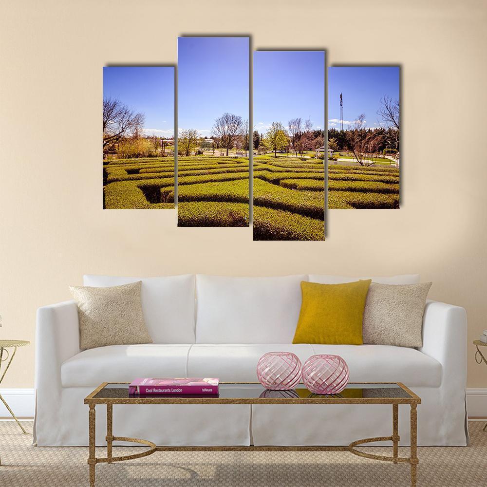 Hirschstetten Garden In Vienna Canvas Wall Art-4 Pop-Gallery Wrap-50" x 32"-Tiaracle