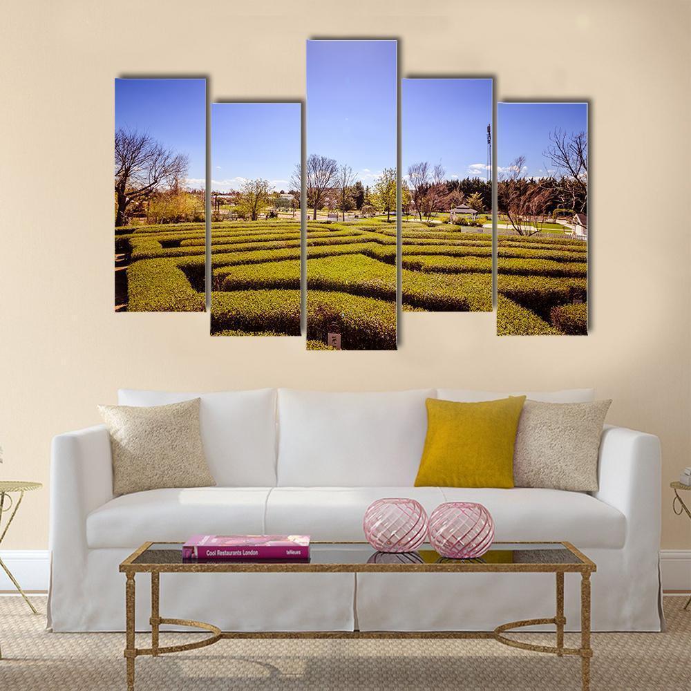 Hirschstetten Garden In Vienna Canvas Wall Art-5 Pop-Gallery Wrap-47" x 32"-Tiaracle