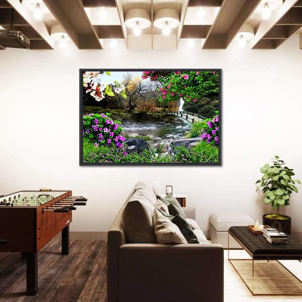 The Four Seasons Canvas Wall Art-5 Horizontal-Gallery Wrap-22" x 12"-Tiaracle
