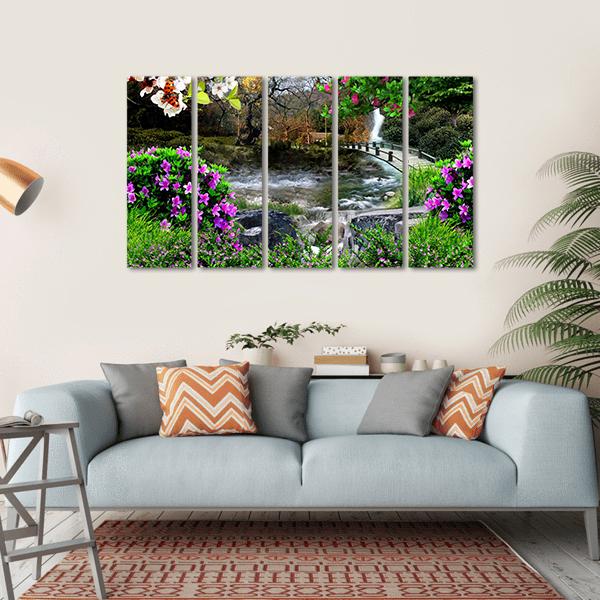 The Four Seasons Canvas Wall Art-5 Horizontal-Gallery Wrap-22" x 12"-Tiaracle