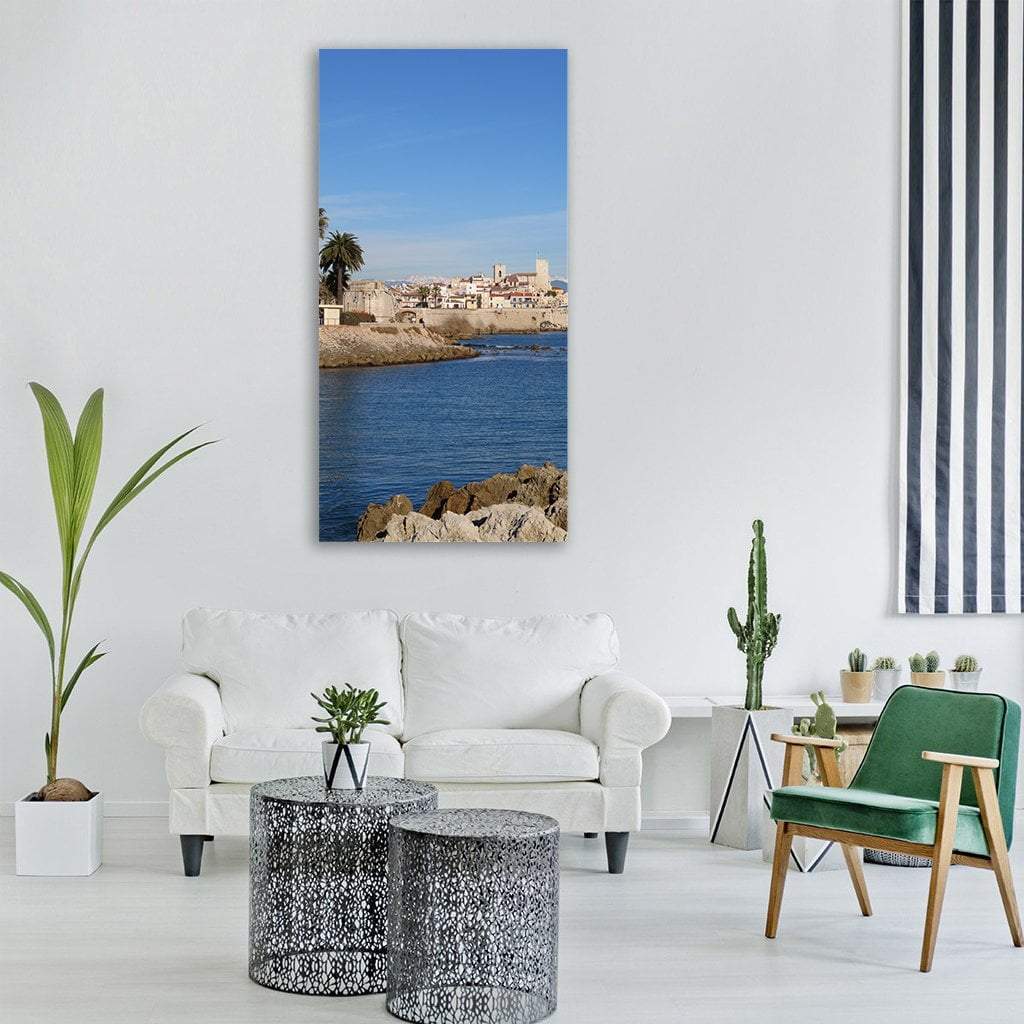 The French Riviera In France Vertical Canvas Wall Art-1 Vertical-Gallery Wrap-12" x 24"-Tiaracle