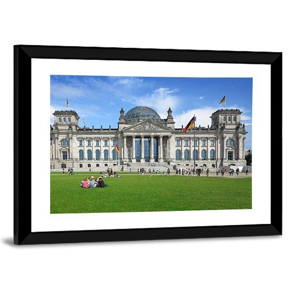 The German Reichstag Canvas Wall Art-3 Horizontal-Gallery Wrap-25&quot; x 16&quot;-Tiaracle