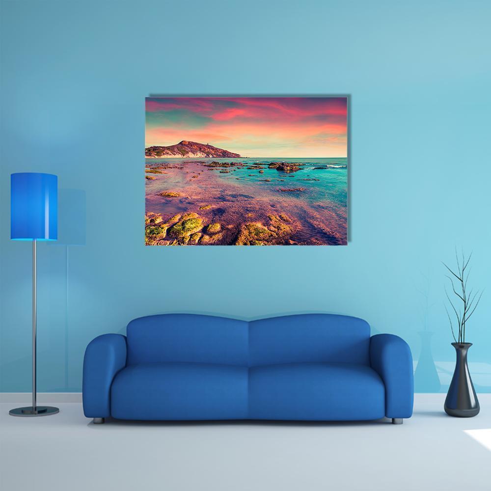 The Giallonardo Beach Canvas Wall Art-4 Horizontal-Gallery Wrap-34" x 24"-Tiaracle