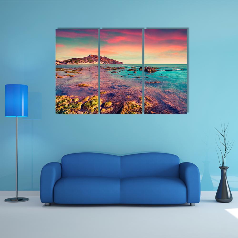 The Giallonardo Beach Canvas Wall Art-3 Horizontal-Gallery Wrap-37" x 24"-Tiaracle