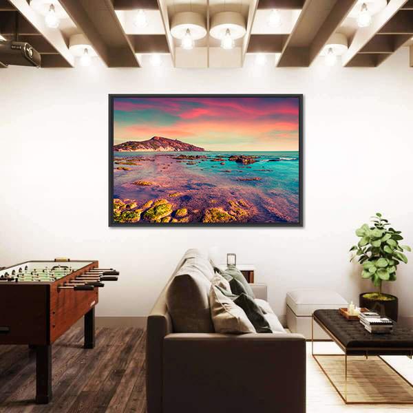 The Giallonardo Beach Panoramic Canvas Wall Art-1 Piece-36" x 12"-Tiaracle