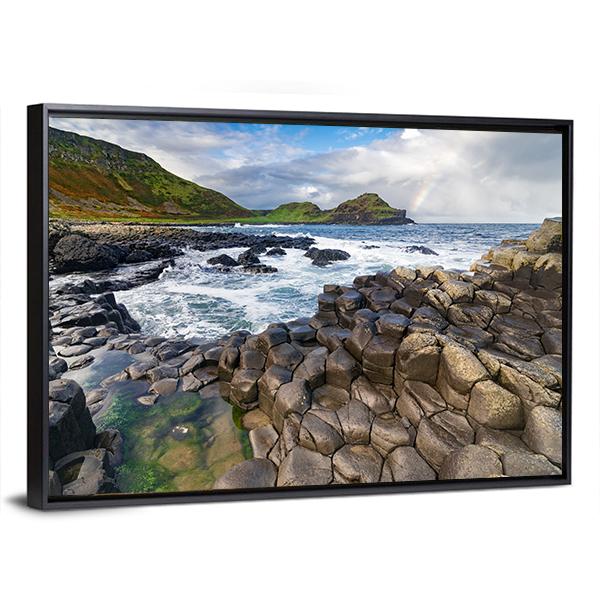 The Giant's Causeway In Northern Ireland Canvas Wall Art-5 Horizontal-Gallery Wrap-22" x 12"-Tiaracle