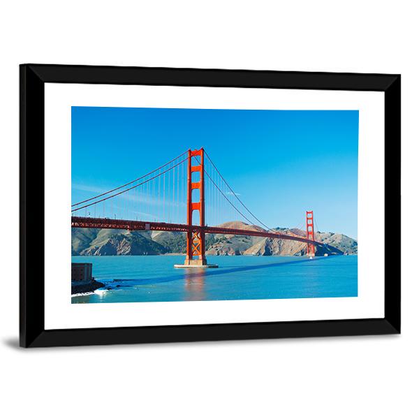 The Golden Gate Bridge Canvas Wall Art-3 Horizontal-Gallery Wrap-25" x 16"-Tiaracle