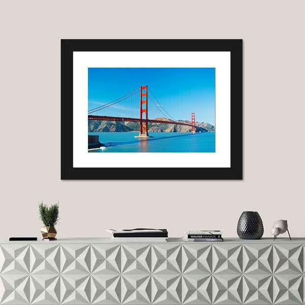 The Golden Gate Bridge Canvas Wall Art-3 Horizontal-Gallery Wrap-25" x 16"-Tiaracle