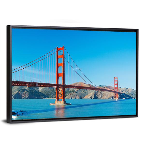 The Golden Gate Bridge Panoramic Canvas Wall Art-1 Piece-36" x 12"-Tiaracle