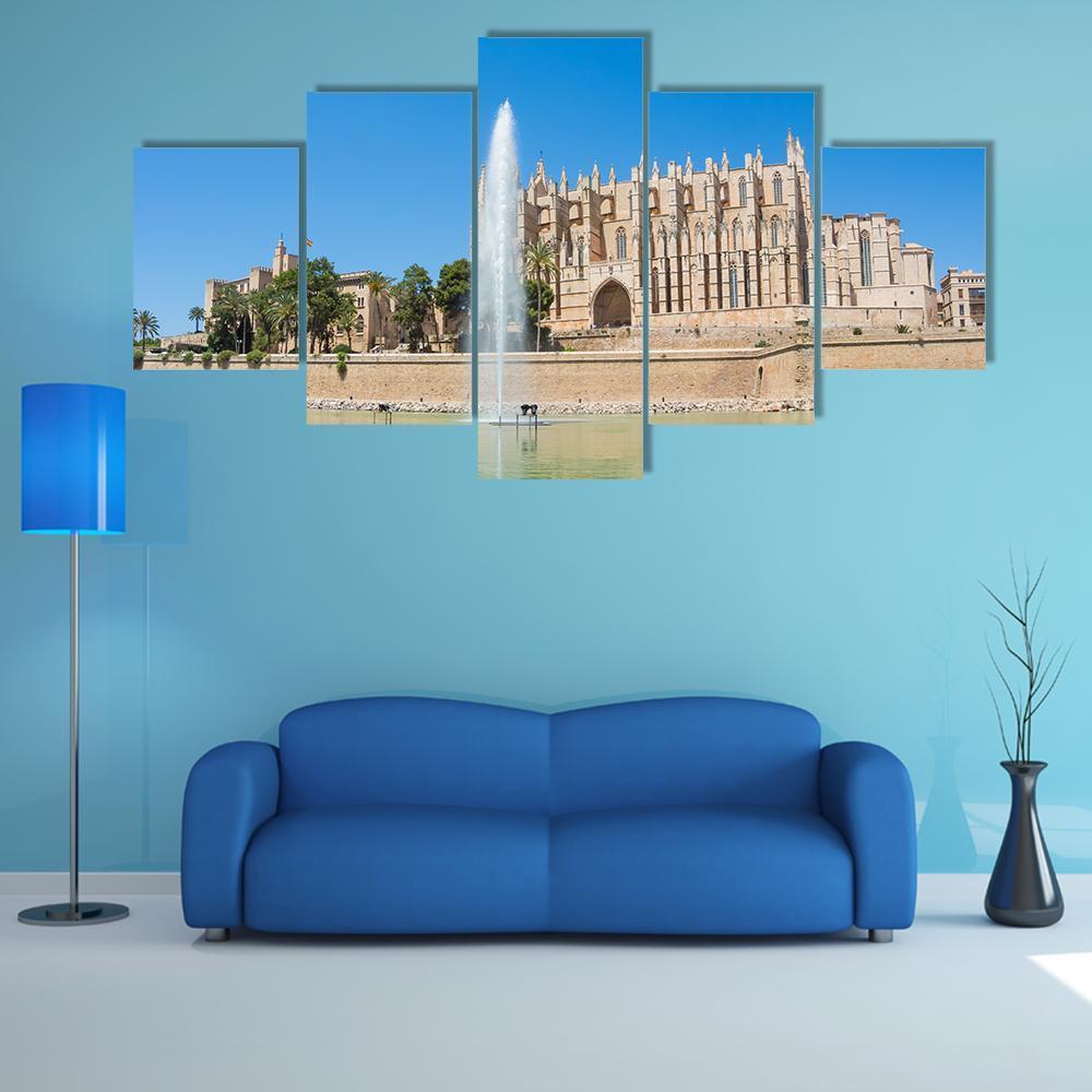 Palma de Mallorca Spain Canvas Wall Art-5 Star-Gallery Wrap-62" x 32"-Tiaracle
