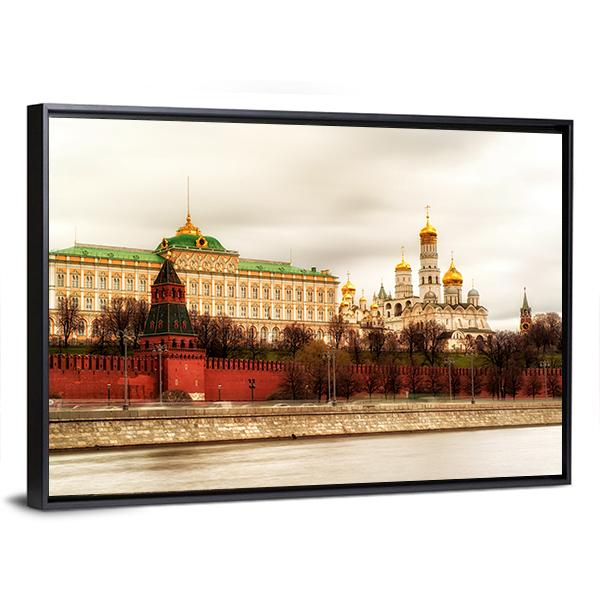 The Grand Kremlin Palace Canvas Wall Art-3 Horizontal-Gallery Wrap-25" x 16"-Tiaracle