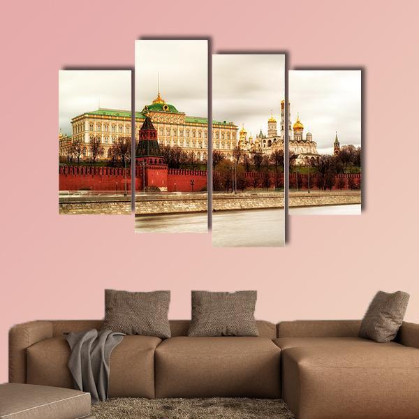 The Grand Kremlin Palace Canvas Wall Art-4 Pop-Gallery Wrap-50" x 32"-Tiaracle