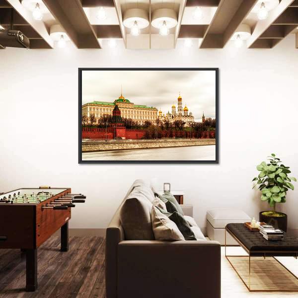 The Grand Kremlin Palace Panoramic Canvas Wall Art-1 Piece-36" x 12"-Tiaracle