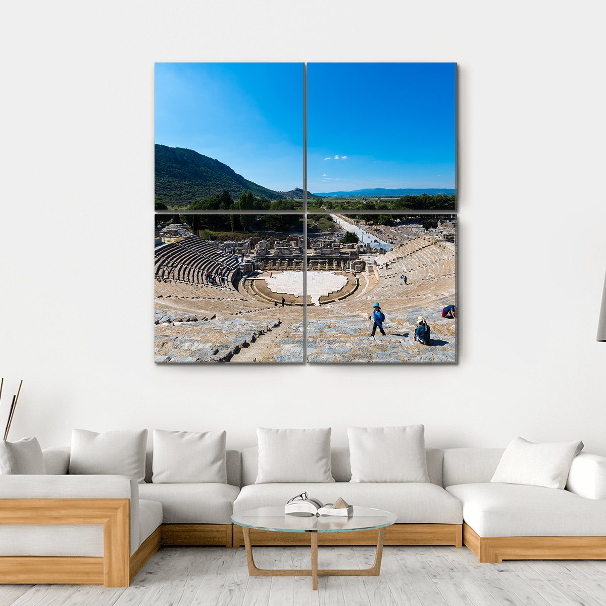 The Grand Theatre Of The Buddha In Turkey Canvas Wall Art-4 Square-Gallery Wrap-17" x 17"-Tiaracle