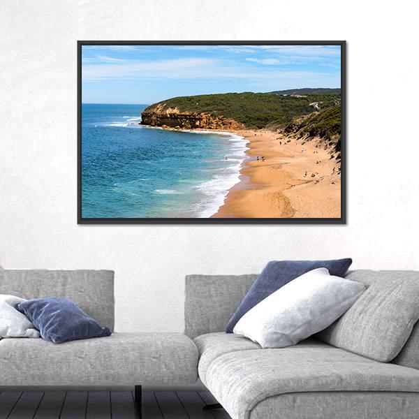 The Great Ocean Road Australia Canvas Wall Art-1 Piece-Floating Frame-24" x 16"-Tiaracle