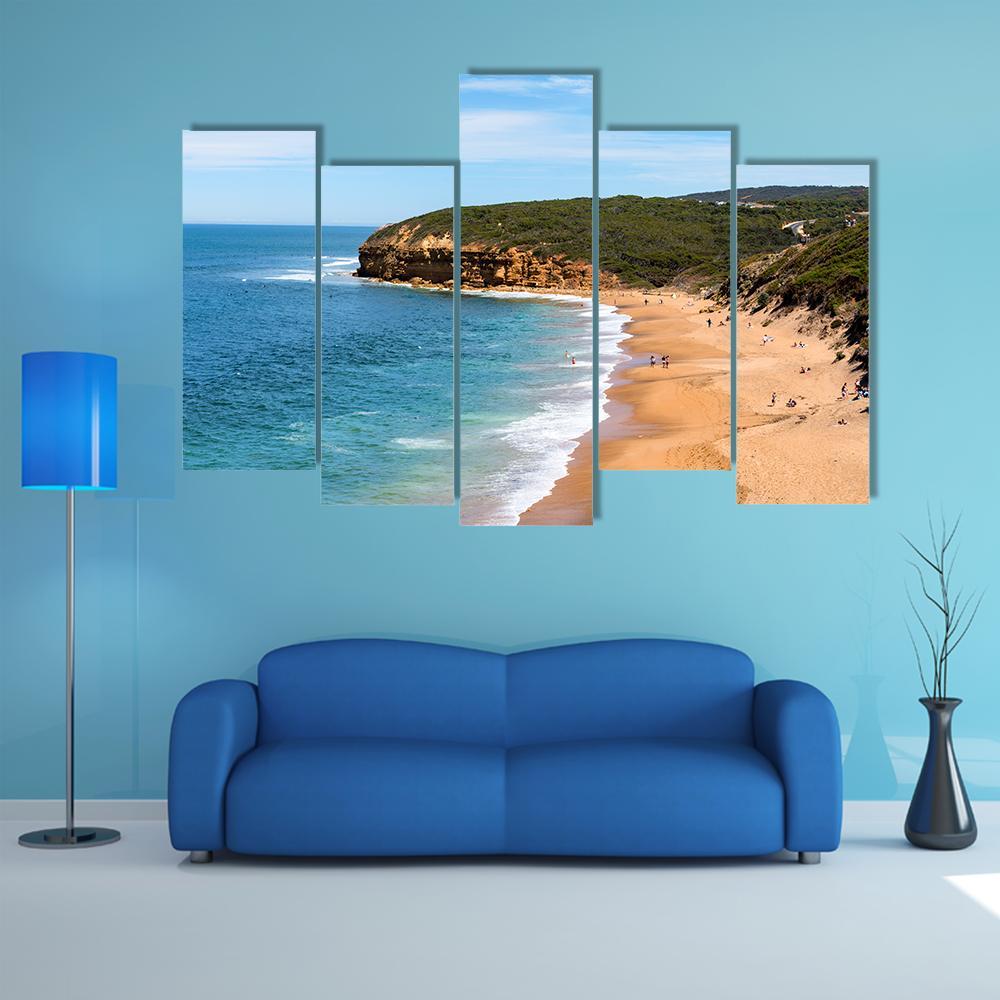 The Great Ocean Road Australia Canvas Wall Art-5 Pop-Gallery Wrap-47" x 32"-Tiaracle