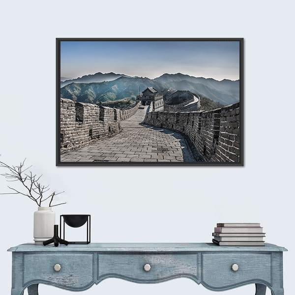 The Great Wall Of China Mutianyu Section Canvas Wall Art-5 Horizontal-Gallery Wrap-22" x 12"-Tiaracle