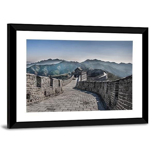 The Great Wall Of China Mutianyu Section Canvas Wall Art-5 Horizontal-Gallery Wrap-22" x 12"-Tiaracle