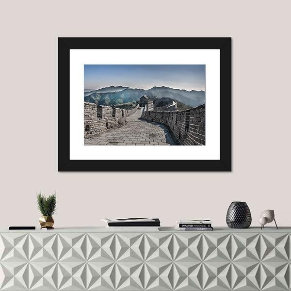 The Great Wall Of China Mutianyu Section Canvas Wall Art-5 Horizontal-Gallery Wrap-22" x 12"-Tiaracle