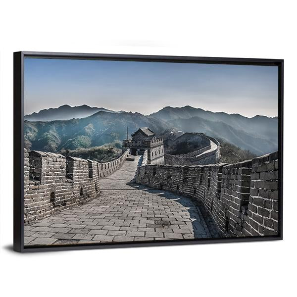 The Great Wall Of China Mutianyu Section Canvas Wall Art-5 Horizontal-Gallery Wrap-22" x 12"-Tiaracle