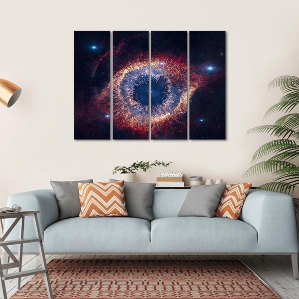 The Helix Nebula (Eye Of God) Canvas Wall Art-4 Horizontal-Gallery Wrap-34" x 24"-Tiaracle