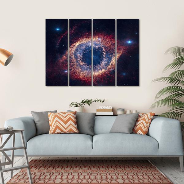 The Helix Nebula (Eye Of God) Canvas Wall Art-5 Horizontal-Gallery Wrap-22" x 12"-Tiaracle