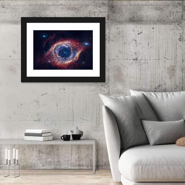 The Helix Nebula (Eye Of God) Vertical Canvas Wall Art-3 Vertical-Gallery Wrap-12" x 25"-Tiaracle