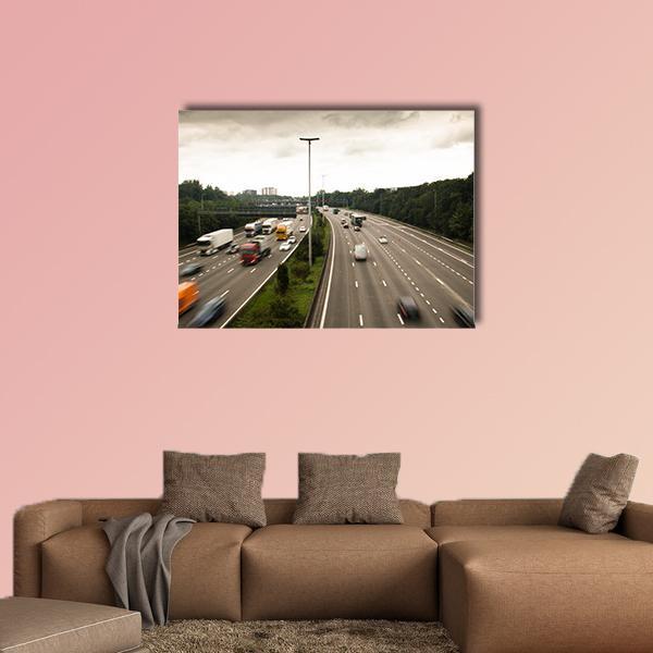 Antwerp Ring Road Belgium Canvas Wall Art-1 Piece-Gallery Wrap-48" x 32"-Tiaracle