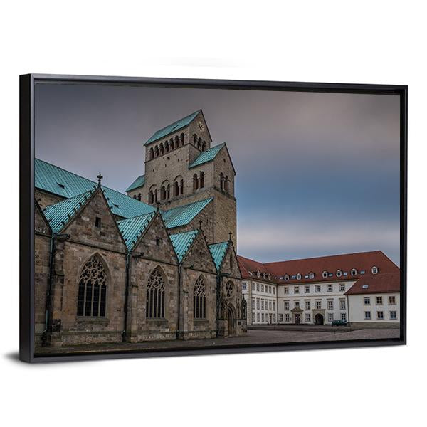 The Hildesheim Cathedral Canvas Wall Art-3 Horizontal-Gallery Wrap-25" x 16"-Tiaracle