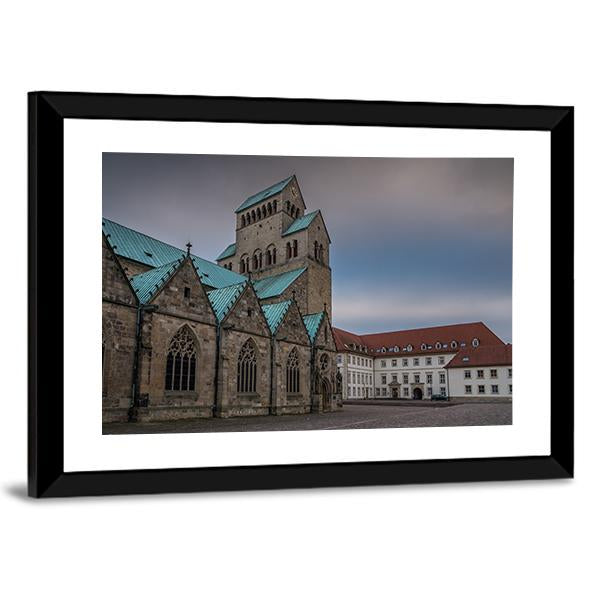 The Hildesheim Cathedral Canvas Wall Art-3 Horizontal-Gallery Wrap-25" x 16"-Tiaracle