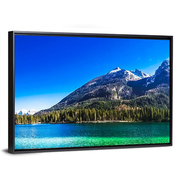 The Hintersee Lake Canvas Wall Art-3 Horizontal-Gallery Wrap-25" x 16"-Tiaracle
