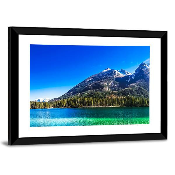 The Hintersee Lake Canvas Wall Art-3 Horizontal-Gallery Wrap-25" x 16"-Tiaracle