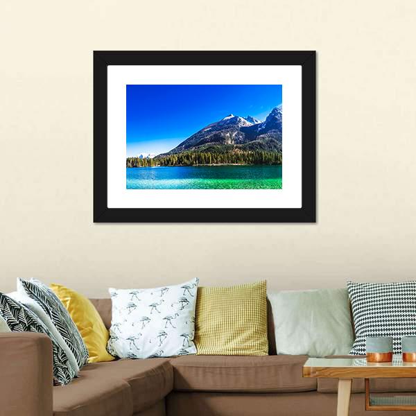 The Hintersee Lake Canvas Wall Art-3 Horizontal-Gallery Wrap-25" x 16"-Tiaracle