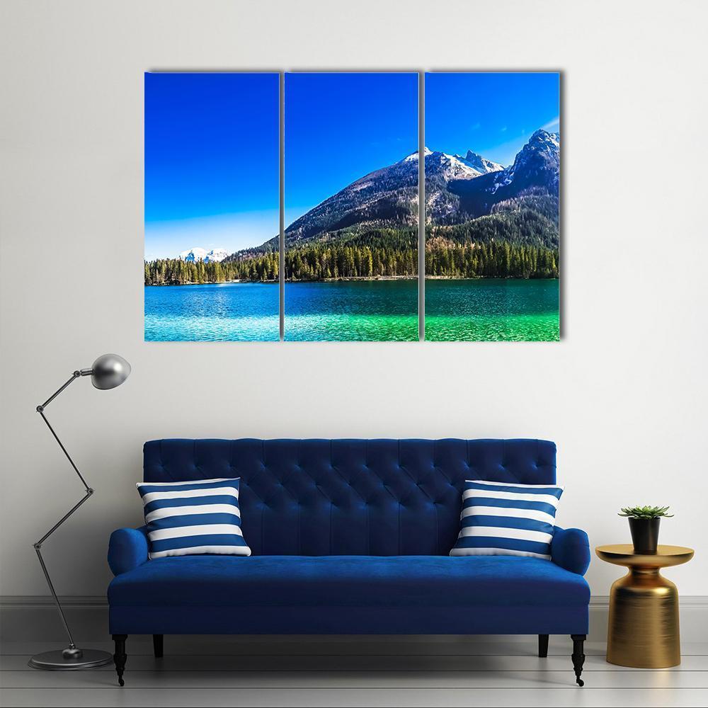 The Hintersee Lake Canvas Wall Art-3 Horizontal-Gallery Wrap-37" x 24"-Tiaracle
