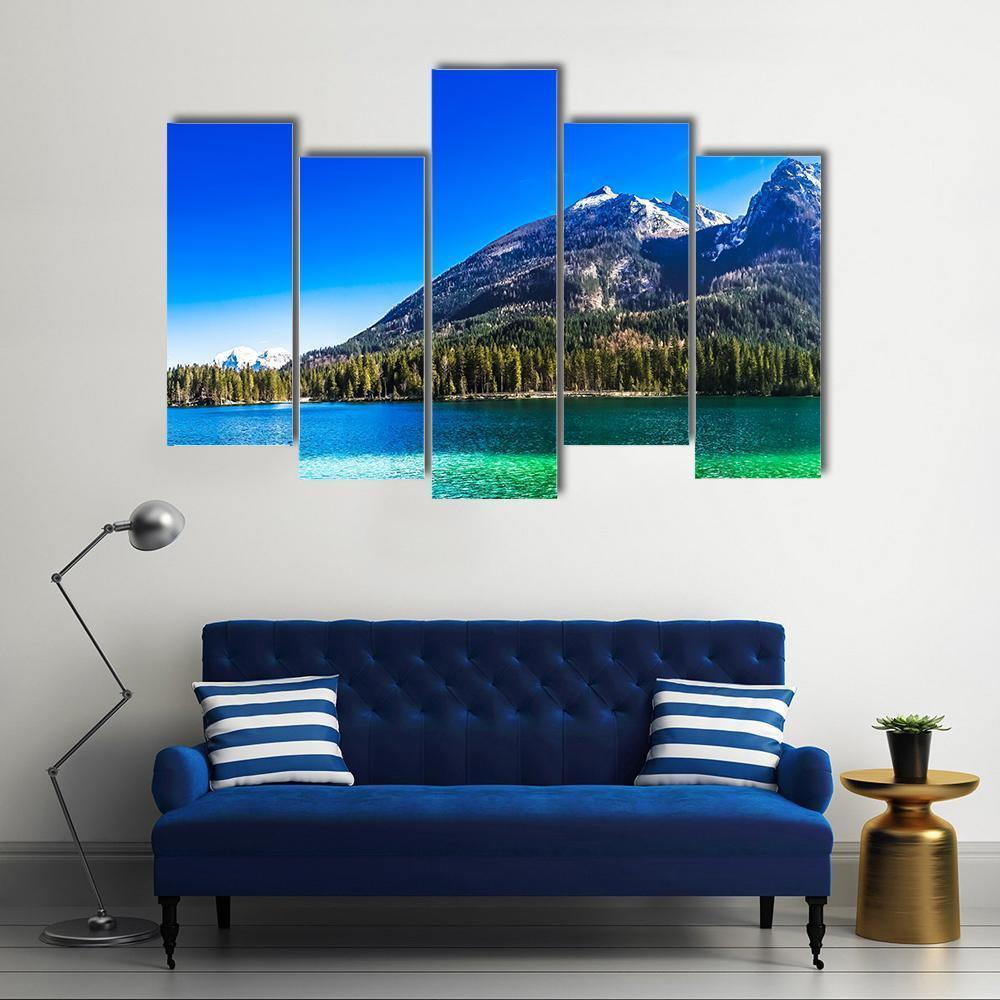 The Hintersee Lake Canvas Wall Art-5 Pop-Gallery Wrap-47" x 32"-Tiaracle