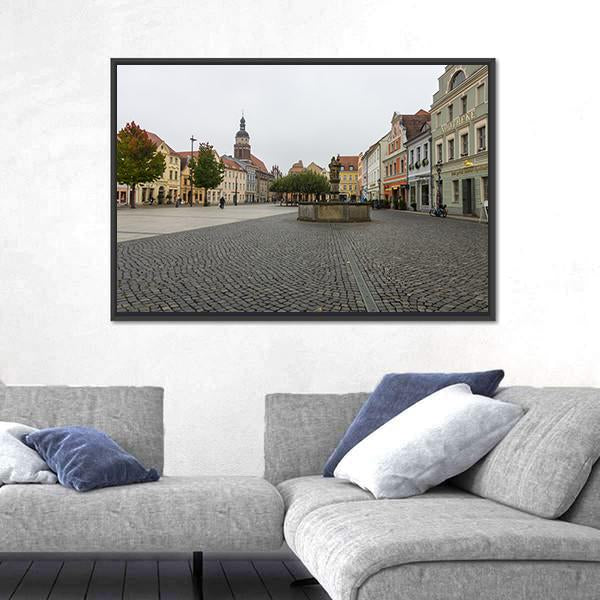 The Historic Part Of Town Alt Market Canvas Wall Art-1 Piece-Floating Frame-24" x 16"-Tiaracle