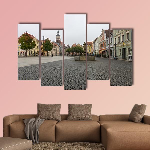 The Historic Part Of Town Alt Market Canvas Wall Art-5 Pop-Gallery Wrap-47" x 32"-Tiaracle