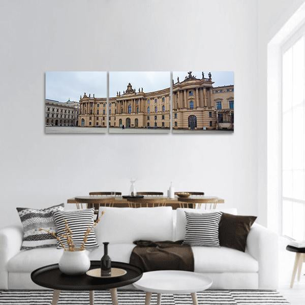 Humboldt University Berlin Panoramic Canvas Wall Art-3 Piece-25" x 08"-Tiaracle