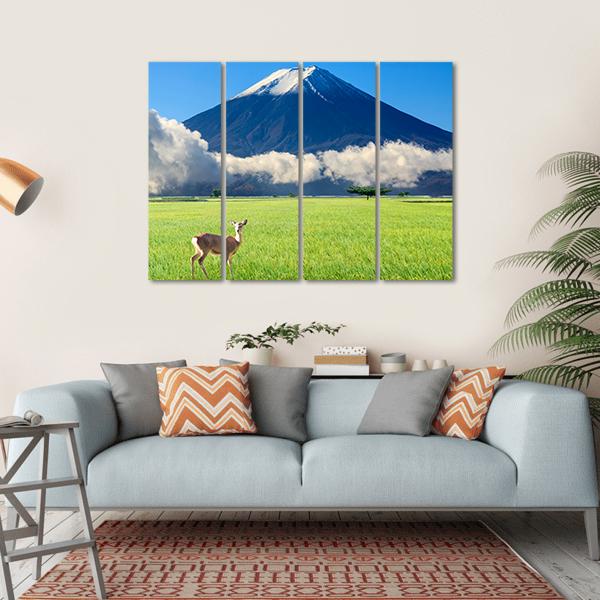 The Imaging Of Beautiful Landscape With Nice Nature Color Canvas Wall Art-4 Horizontal-Gallery Wrap-34" x 24"-Tiaracle